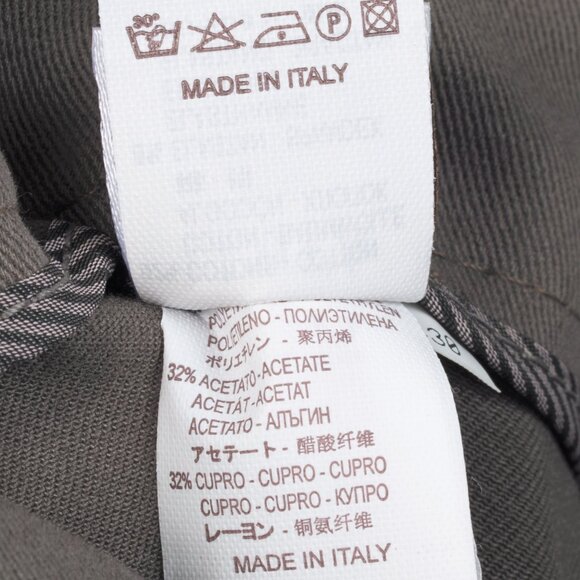 Brunello Cucinelli Taupe Grey Cotton-Twill Leggings - Picture 10 of 10